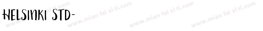 Helsinki Std字体转换